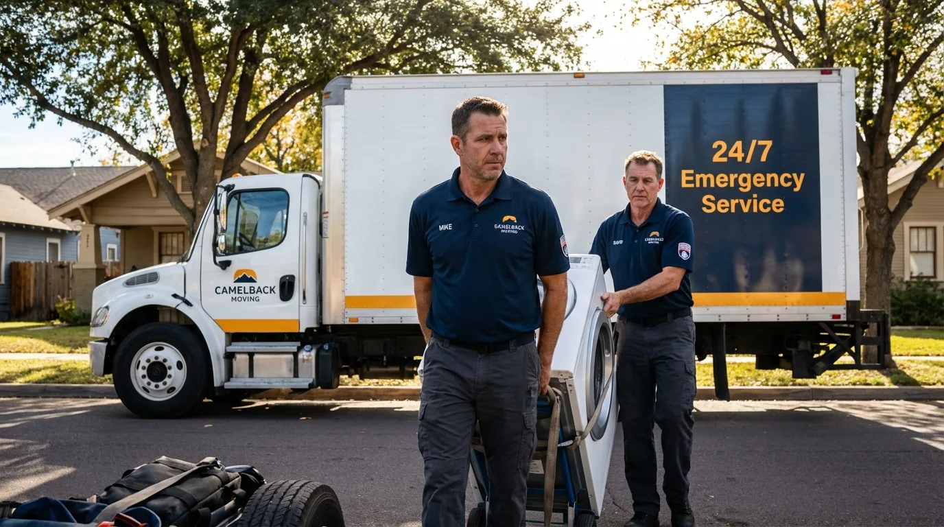 CamelBack Moving crew loading furniture in Daingerfield, TX